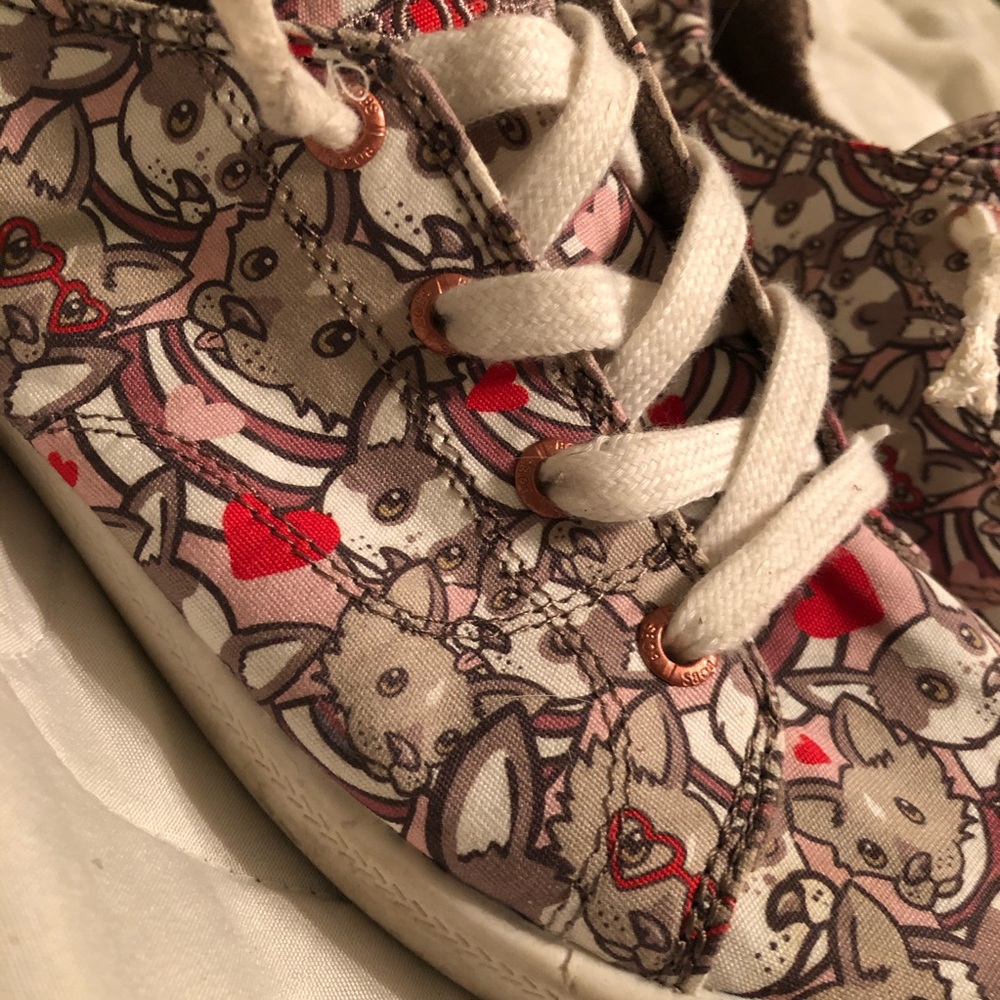 Sketchers Bobs Doggo Print Shoes